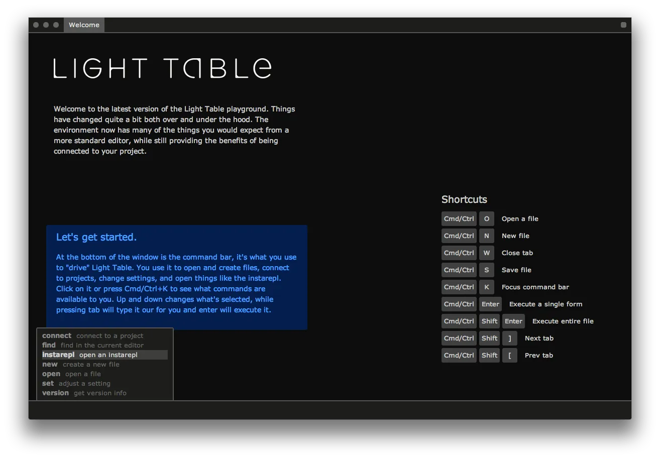 lighttable-welcome
